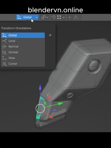 Anh em Modeling ghét nhất cảnh xoay mesh trong Edit Mode xong trục Local nó
