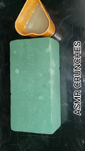 Relaxing Cement and Sand ASMR | Floral Foam Block | Crunchy Sounds