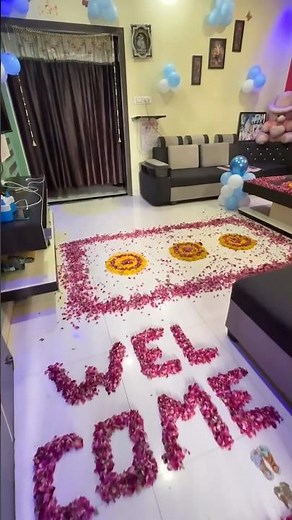 New baby decoration ideas, baby welcome decoration ideas with balloons only, baby welcome decoration