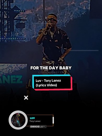 SONG: Luv ARTIST: Tory Lanez #luv #torylanez #luvtorylanez #RnB #rnbmusic #usa🇺🇸 #Americanmusic #hiphop #africa #montylyrics #lyricsmonstar #lyrics #Lyricsvideo #concert #lyrics #fyp #viral #foryou