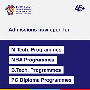 Growth isn’t just about moving up, it’s about moving forward with purpose. At BITS Pilani WILP, every programme is designed to fuel your journey both professionally and personally. Whether you're looking to deepen your technical expertise or broaden your leadership skills, there's a path for you. Grow with our M.Tech., MBA, B.Tech., and PG Diploma programmes, each crafted to support the aspirations of working professionals. Admissions now open. Apply now. https://bit.ly/4jw14Z5 #BITSWILP #GrowWi
