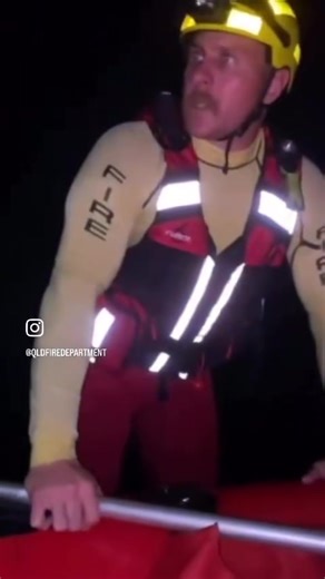 Footage has emerged of Queensland Fire Department swiftwater rescue crews braving crocodile-infested waters to save seven people stranded after their vehicle was caught in floodwaters at Abergowrie, north of Townsville. A tropical low threatens to unleash more rainfall across flood-ravaged north Queensland as communities remain cut off as the region is on cyclone watch. Latest via the link in our bio #qldweather #qldstorm #qldflood