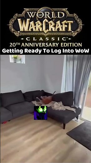 This Is How I Get Ready To Log Into WoW! #wowclassic #gaming #lythp