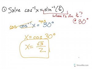 Solve equations with inverse trig functions (more than 1 function)
