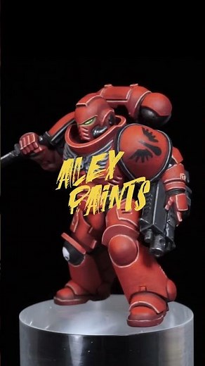 How to paint red armour - a recipe for my first Blood Angels #warhammer40k #warhammer #bloodangels
