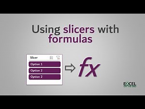 Using slicers with formulas in Excel | Allow users to select parameters | Excel Off The Grid