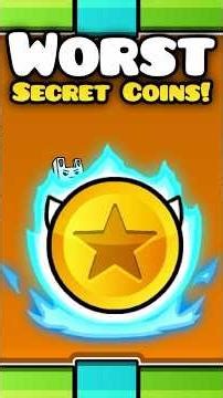 The Worst Secret Coins In Geometry Dash #geometrydash