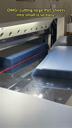 large PVC sheets cutting into small is so easy!