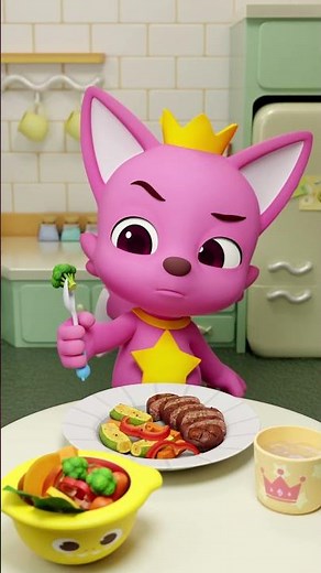 蔬菜能量大爆發 🥦 碰碰狐 吃播 🦊 #pinkfong #shorts