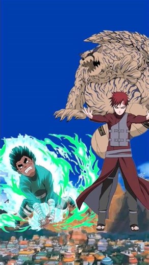 Rock lee vs gaara | Who is strong? #naruto #narutoedit #narutoshippuden #gaara #rocklee