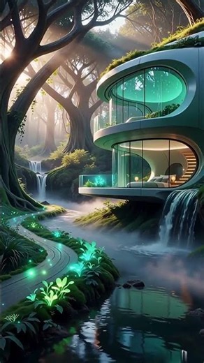🌿 “The Future of Living: Nature Meets Futuristic Luxury Homes” 🌿