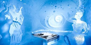 Inside the frozen hotel where your room is carved completely out of ice