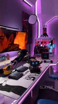 Minimalist desk setup 🖥️ || #viral #gamingpc #setup #shorts