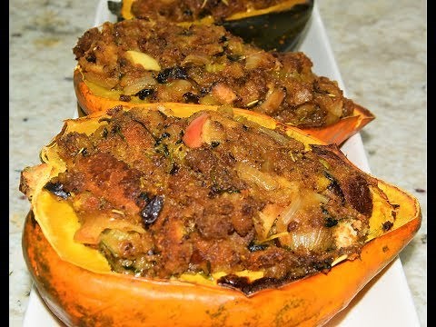 Stuffed Acorn Squash Recipe - Roasted Acorn Squash Recipes