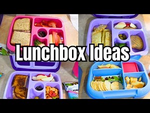 EASY LUNCHBOX IDEAS | SIMPLE SCHOOL LUNCHES | WEEK OF SCHOOL LUNCHES