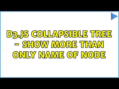 D3.js Collapsible tree - Show more than only name of node