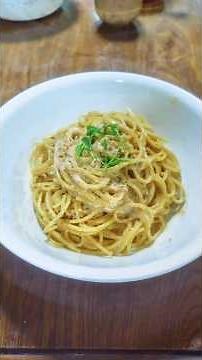 This time I made a cream pasta with Taiwanese dried mullet roe! I prefer this one.