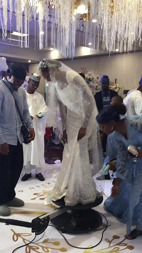 Beautiful bride on a 360 cam #goviral #wedding #fypnow #discover #trendingnow