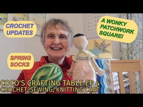 Join Coco and myself for a chat about crochet, knitting and sewing projects at our crafting table