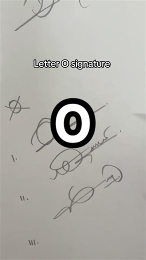 How to sign the letter O?