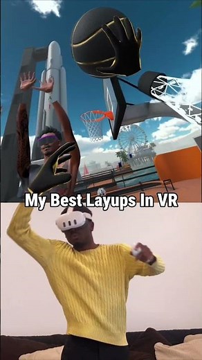 These are some of the hardest layups to pull off in Vr basketball #gymclassvr #basketball