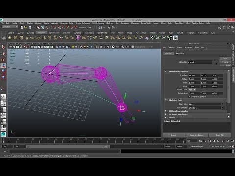 Maya rigging tutorial : The IK Handle basics explained