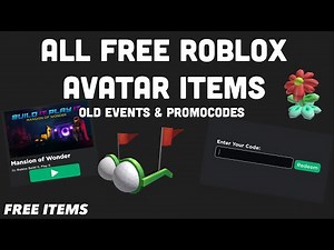 ALL FREE ROBLOX AVATAR ITEMS + New PromoCode