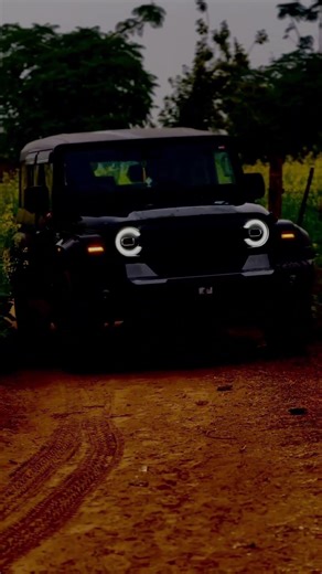 Black Beast on Fire! 🔥 Mahindra Thar Status