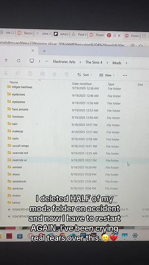 Managing Sims 4 Mods: Recovering from Mistakes