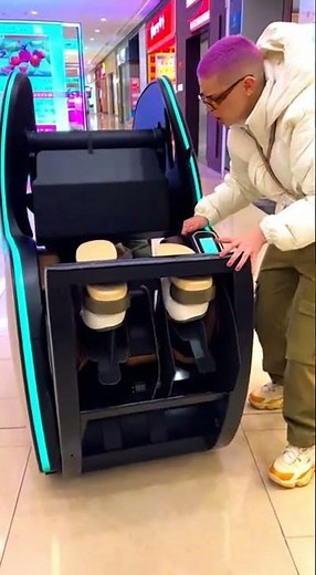 We tried the mall massage chairs... and it went horribly wrong. 💺💀