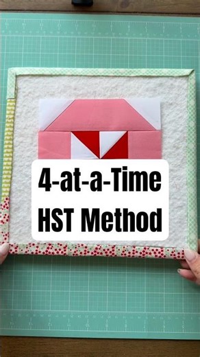 Easy Candy Swirl Quilt Block | 4-at-a-Time HST Method