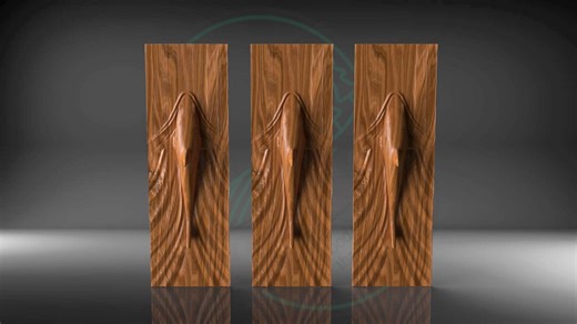 Shark and Waves STL File for CNC Wood Carving – 3D Relief Digital Download - Etsy