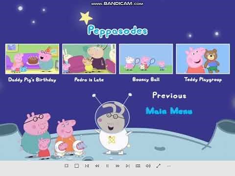 Peppa Pig: Stars 2018 DVD menu walkthrough