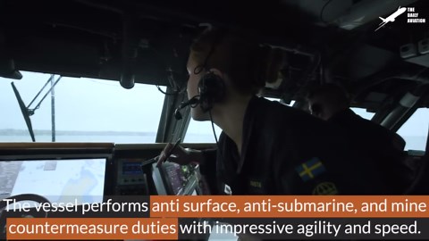 Sweden’s super advanced $200 million stealth ship in action