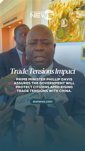 TRADE TENSIONS IMPACT: For many years, China has been a key player in global trade, with its shipping industry playing a pivotal role in the flow of goods worldwide. The taxes placed on Chinese shippers could disrupt supply chains, impacting prices and the cost of goods reaching the Bahamas. Prime Minister Phillip Davis addressed the government's intention to protect citizens amid ongoing trade tensions. | Eyewitness News Bahamas