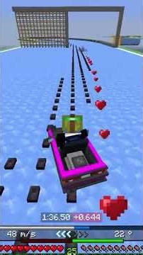 Hitbox moment #iceboatracing #minecraft #hitboxes