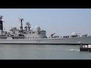 HMS Edinburgh returns to Portsmouth for the last time