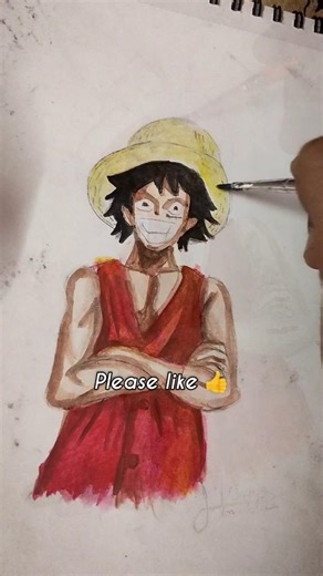 🤯 Luffy drawing ‼️ #animeeart #shorts #luffy #onepiece .