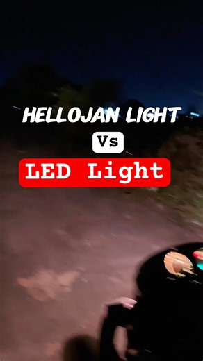 Halogen V/S LED Ligt // #shortsfeed #biketech #viral #light