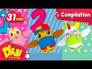 Nursery Rhymes Collections | 31 Minutes Kids Songs | Didi & Friends | Step 1,2,3 & More
