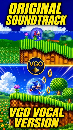 Sonic the Hedgehog 2 Emerald Hill Original OST vs VGO Vocal Version 🎵 ソニック・ザ・ヘッジホッグ2