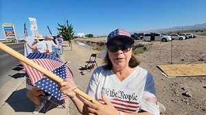 Patty Cervantez, chair of the Graham County Democratic Party, addresses the objective of Saturday's 'No Kings' demonstration in Safford. | Eastern Arizona Courier