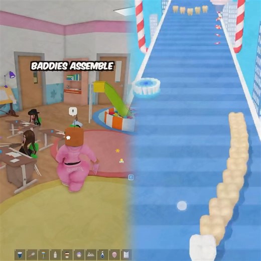 BABY BADDIE DAYCARE ATTENDANCE 👶🏽💅🏽👶🏼💅🏼👄✨#roblox #shorts