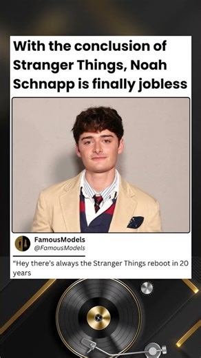 With the conclusion of Stranger Things, Noah Schnapp is finally jobless