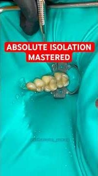 Rubber Dam Placement with Clamp Attached + Double Self-Tightening Knot | Absolute Isolation