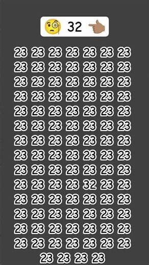 find the number 32 👈🏽