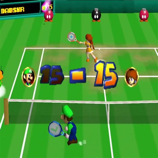 Mario Tennis 64 - Luigi Defense to Offense