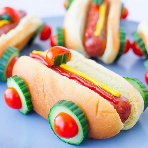 75 reactions · 336 shares | These race car hot dogs are SO cute and super easy to make. Perfect for a Cars party, a cute kid's lunch, or a backyard family barbecue. Printable Recipe and Nutrition Info: https://eatingrichly.com/race-car-hot-dogs/ | Eating Richly | Facebook
