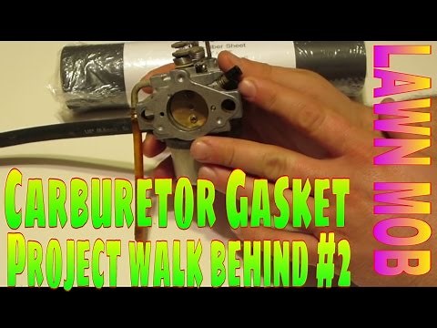 Making A Carburetor Gasket (Project Walk Behind) "#2"
