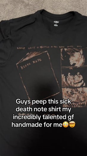 Incredible Handmade Death Note Shirt by My Girlfriend